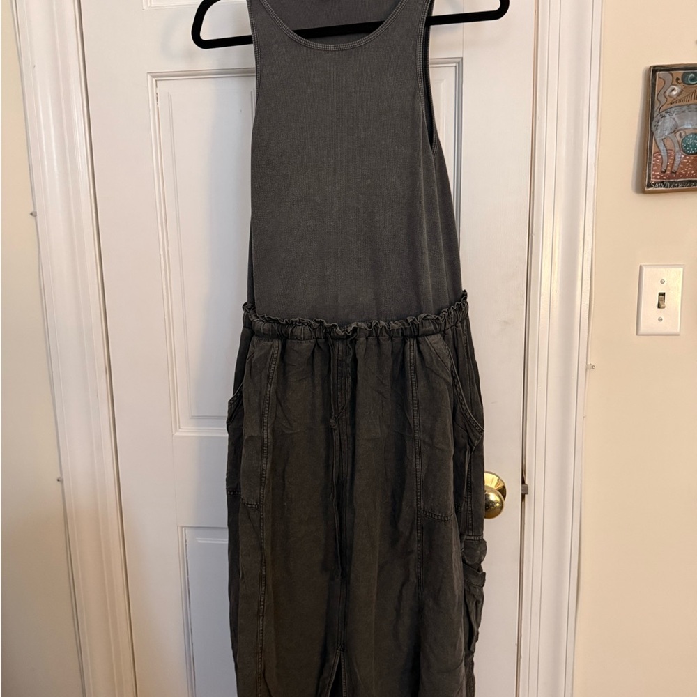 Daily Practice Be Bold Twofer Feminine Minimalist Cargo Tank Dress - Picture 10 of 10